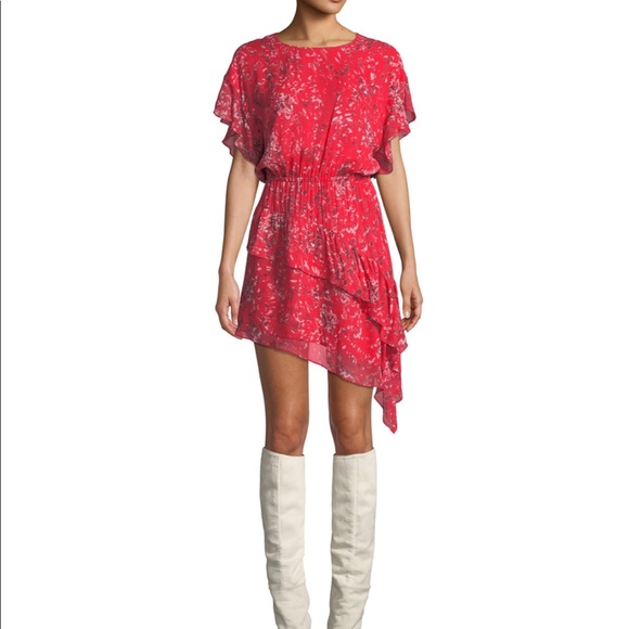 IRO Dresses & Skirts - Iro! Blame Printed Asymmetrical Short Dress